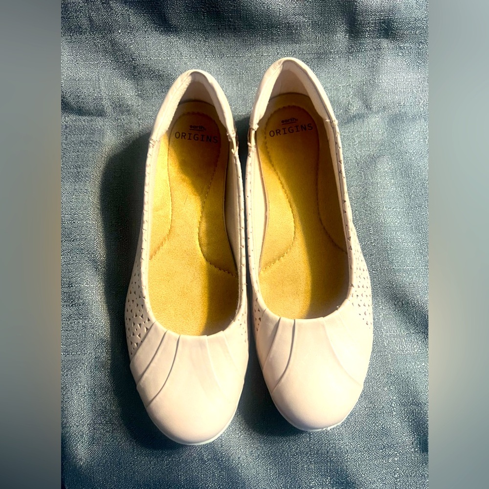 Earth Origins Flat Fiona Ballet Women's Sz 9 Casual Shoe dusty pink